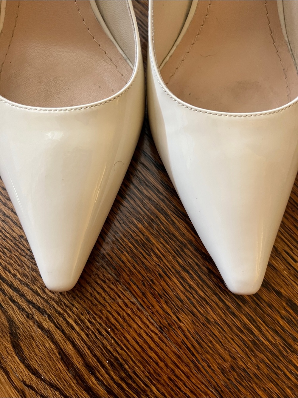Christian Dior J'Adior slingback pumps featuring cream patent leader size 7 - Picture 8 of 11